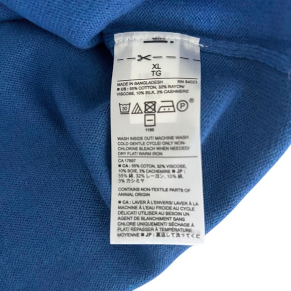 NWT Banana Republic V-Neck Luxe Blend Sweater Men's XL - Picture 5 of 6